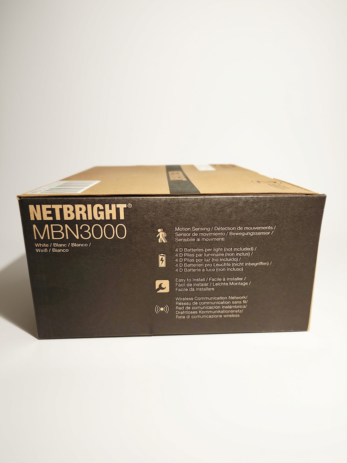 Mr. Beams Batterie-LED-Außenstrahler "MBN3000 NetBright" Weiß vernetzbar mit Bewegungsmelder