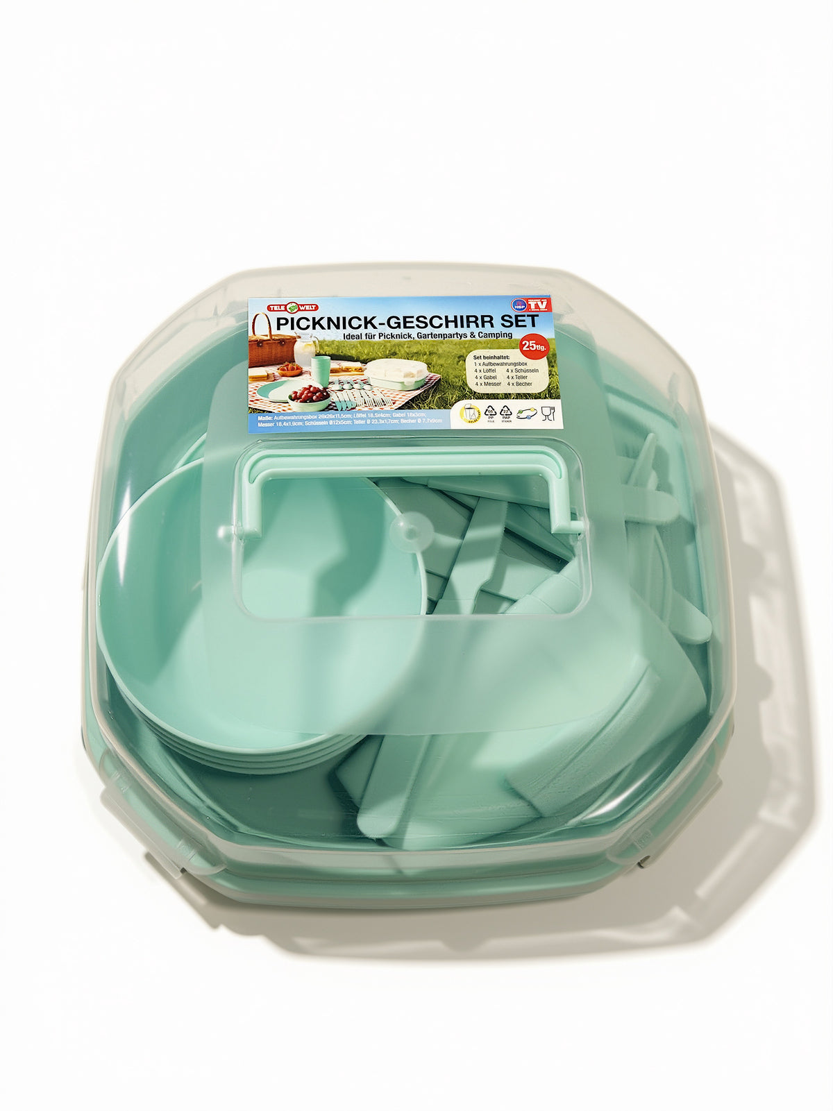 25-teiliges Picknick-Geschirr-Set