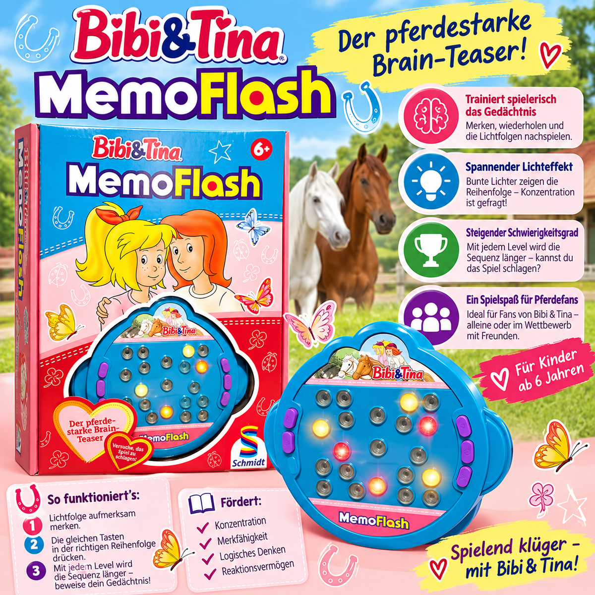 Bibi & Tina MemoFlash – Der pferdestarke Brain-Teaser!