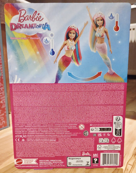 Barbie Dreamtopia Regenbogenzauber Meerjungfrau Puppe Farbwechsel Mattel