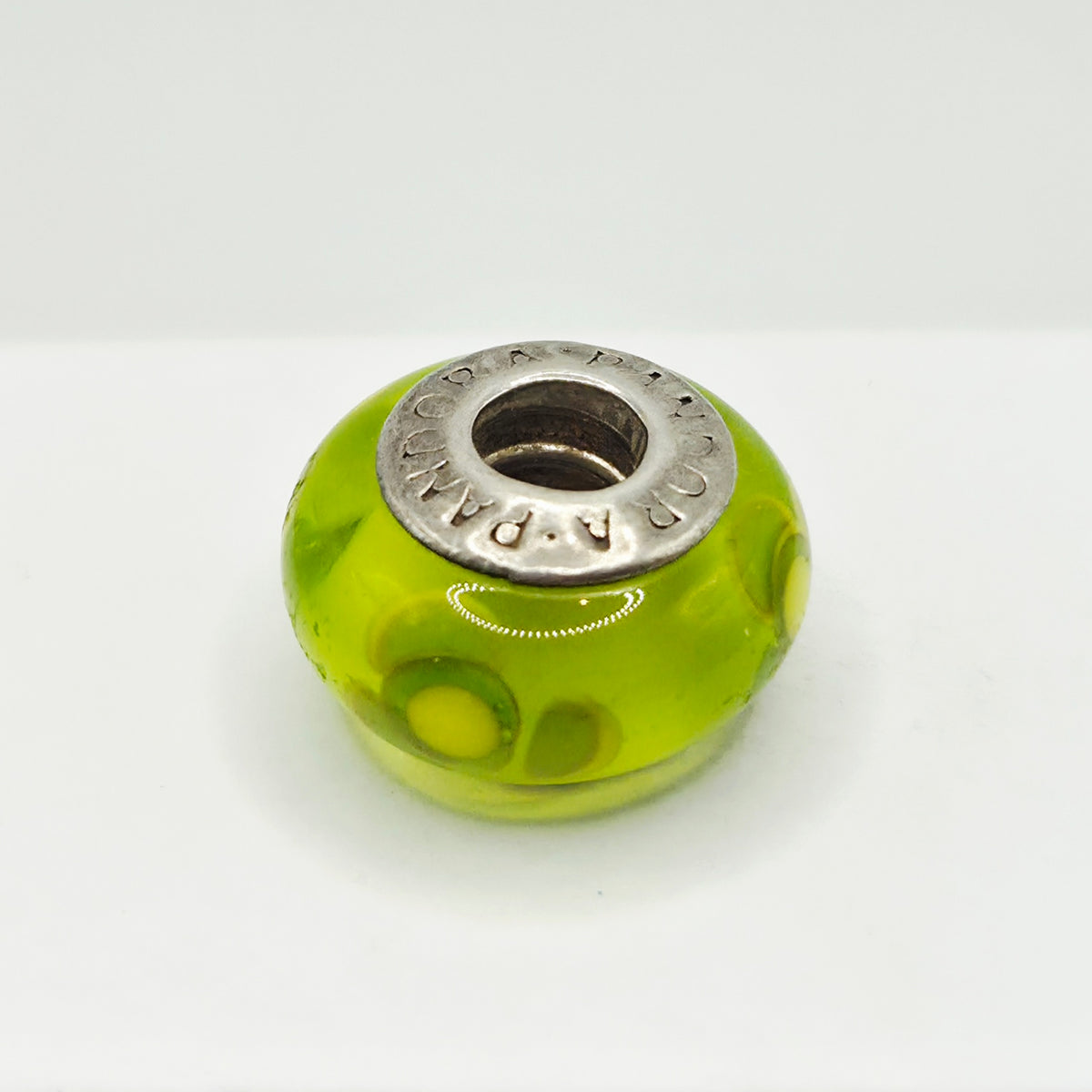 Original Pandora Murano Glas Blume Limette 790648
