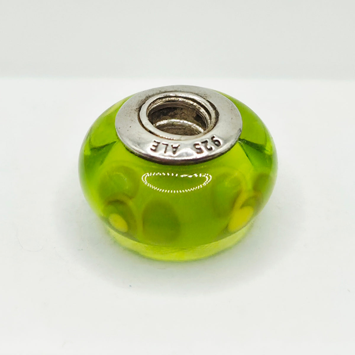 Original Pandora Murano Glas Blume Limette 790648