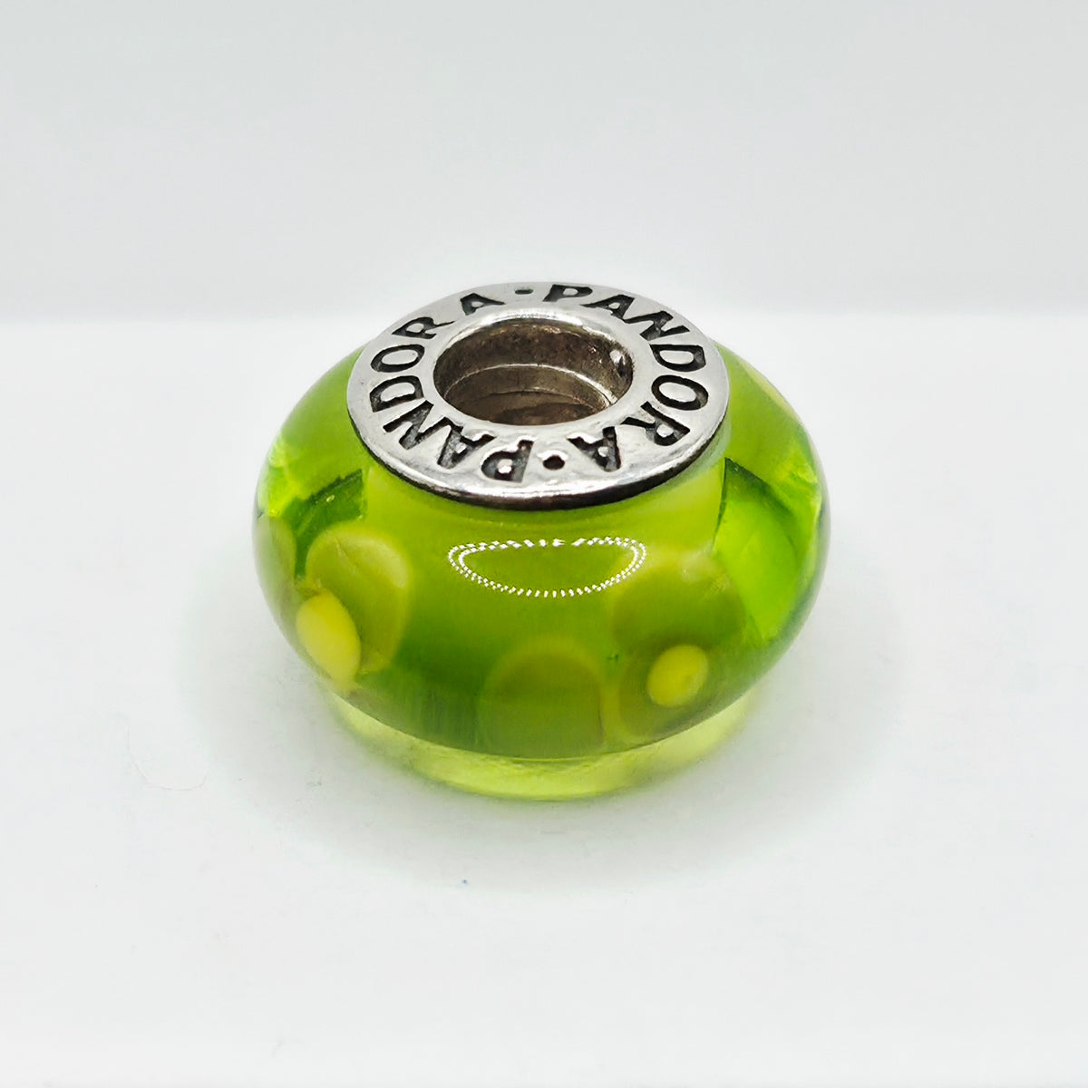 Original Pandora Murano Glas Blume Limette 790648