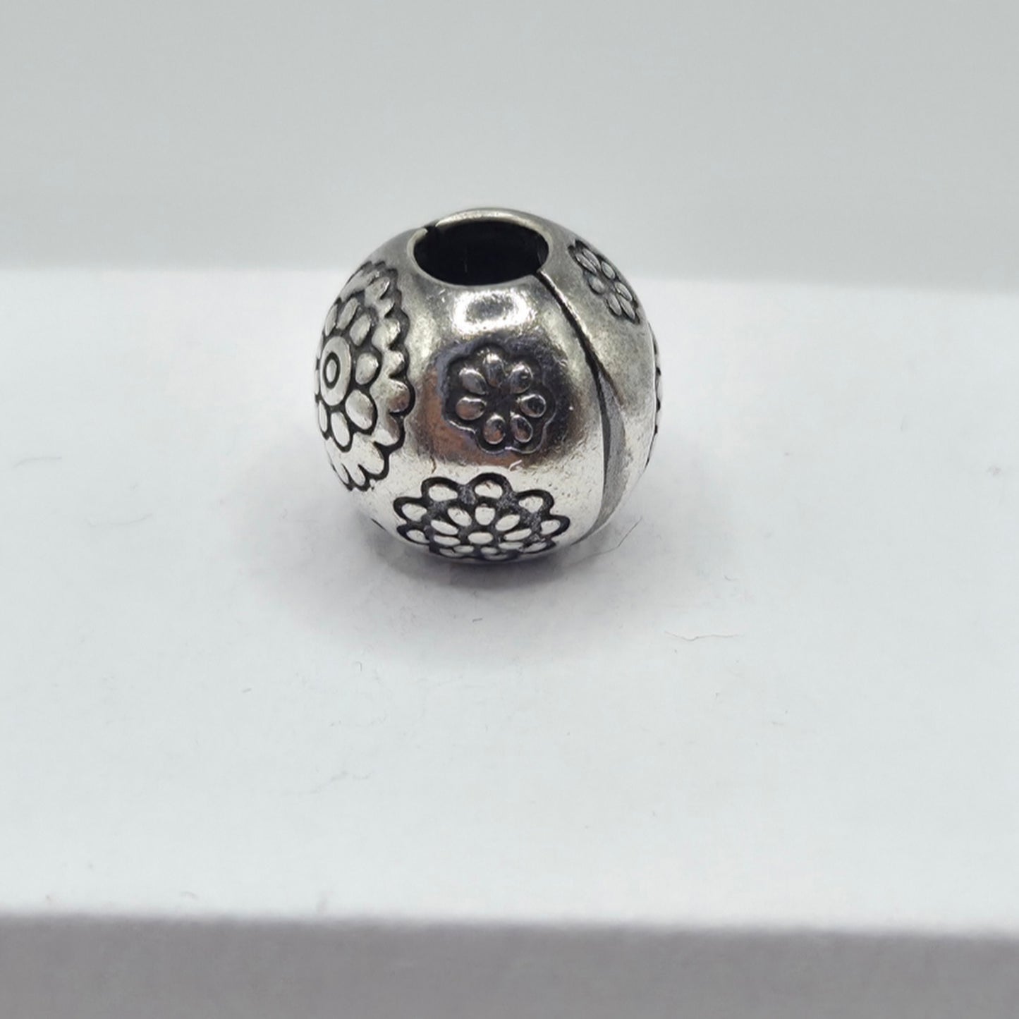 Original Pandora Clip Rhodium Mitternachtsblume 791009BR