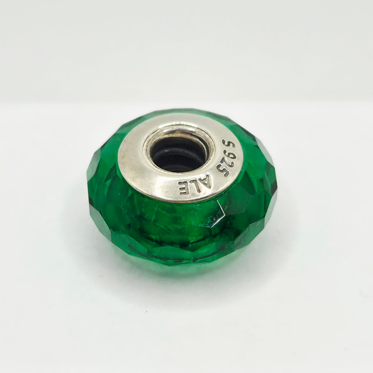 Original Pandora Murano Glas Facetten Grün 791619