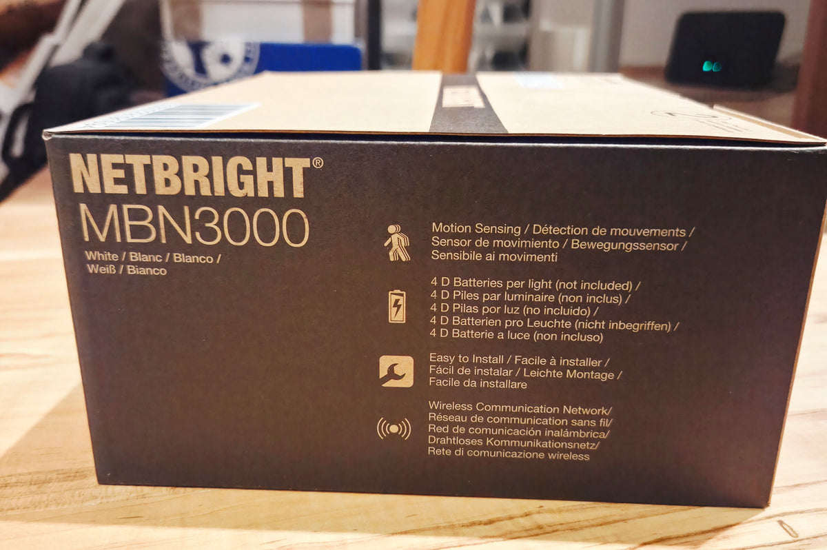 Mr. Beams Batterie-LED-Außenstrahler "MBN3000 NetBright" Weiß vernetzbar mit Bewegungsmelder