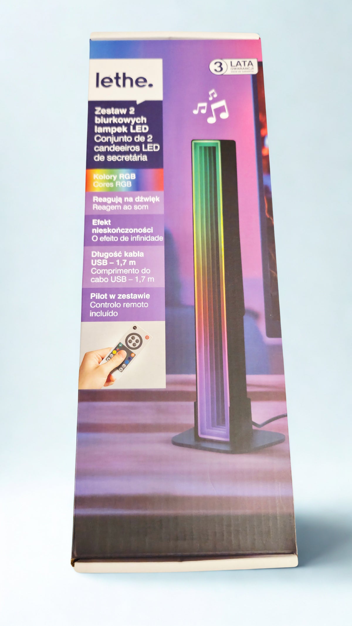 2er Set Lethe LED RGB Stehlampe mit Musiksteuerung, Gaming