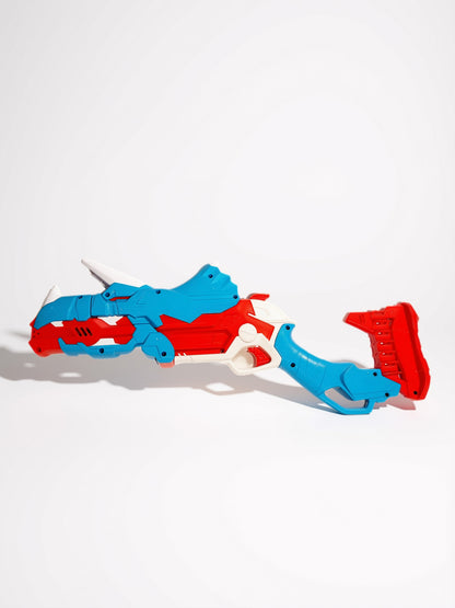 Nerf DinoSquad Tricera-Blast Dart-Blaster, aufklappbarer 3-Dart Lauf, 12 Nerf Darts