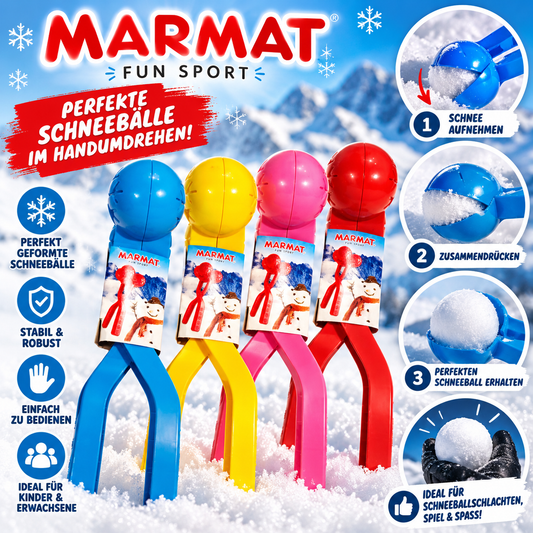 MARMAT FUN SPORT Schneeballformer – Perfekte Schneebälle im Handumdrehen!