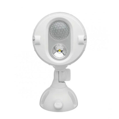 Mr. Beams Batterie-LED-Außenstrahler "MBN342 NetBright" Weiß vernetzbar mit Bewegungsmelder 2er Pack