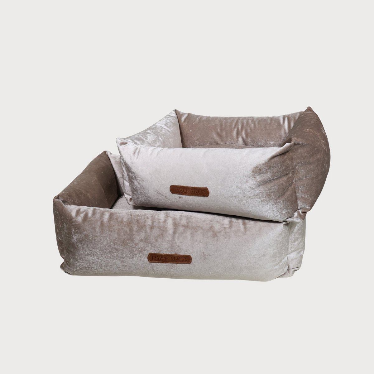 Hundebett SAPPHIRE aus hochwertigem Samt in 2 verschiedenen Größen und Farben