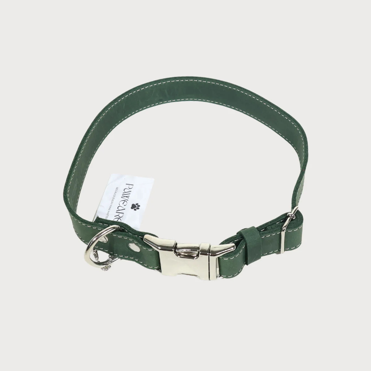 Hundehalsband aus Leder – Echtes Vollnarbenleder, handgefertigt in Europa, 5 Farben, verstellbar