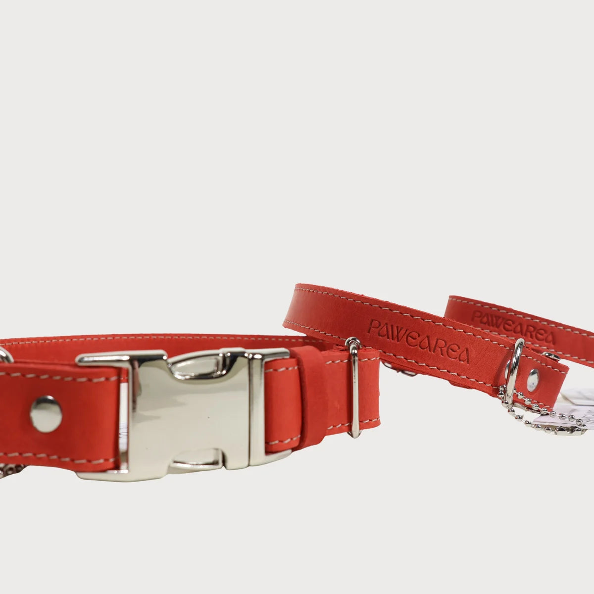 Hundehalsband aus Leder – Echtes Vollnarbenleder, handgefertigt in Europa, 5 Farben, verstellbar
