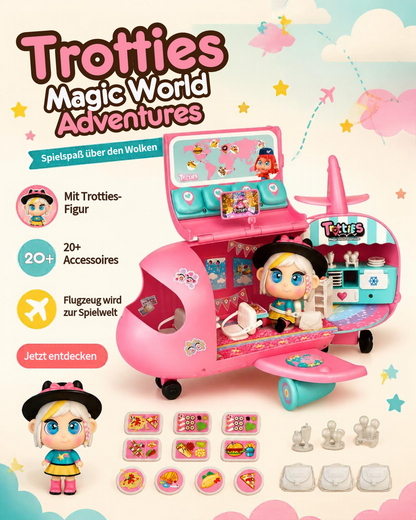 Trotties Chiara Flugzeug Spielset mit Puppe