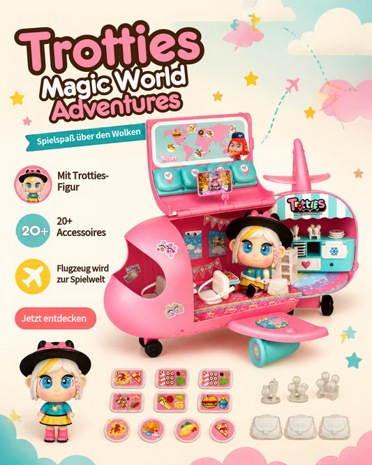 Trotties Chiara Flugzeug Spielset mit Puppe