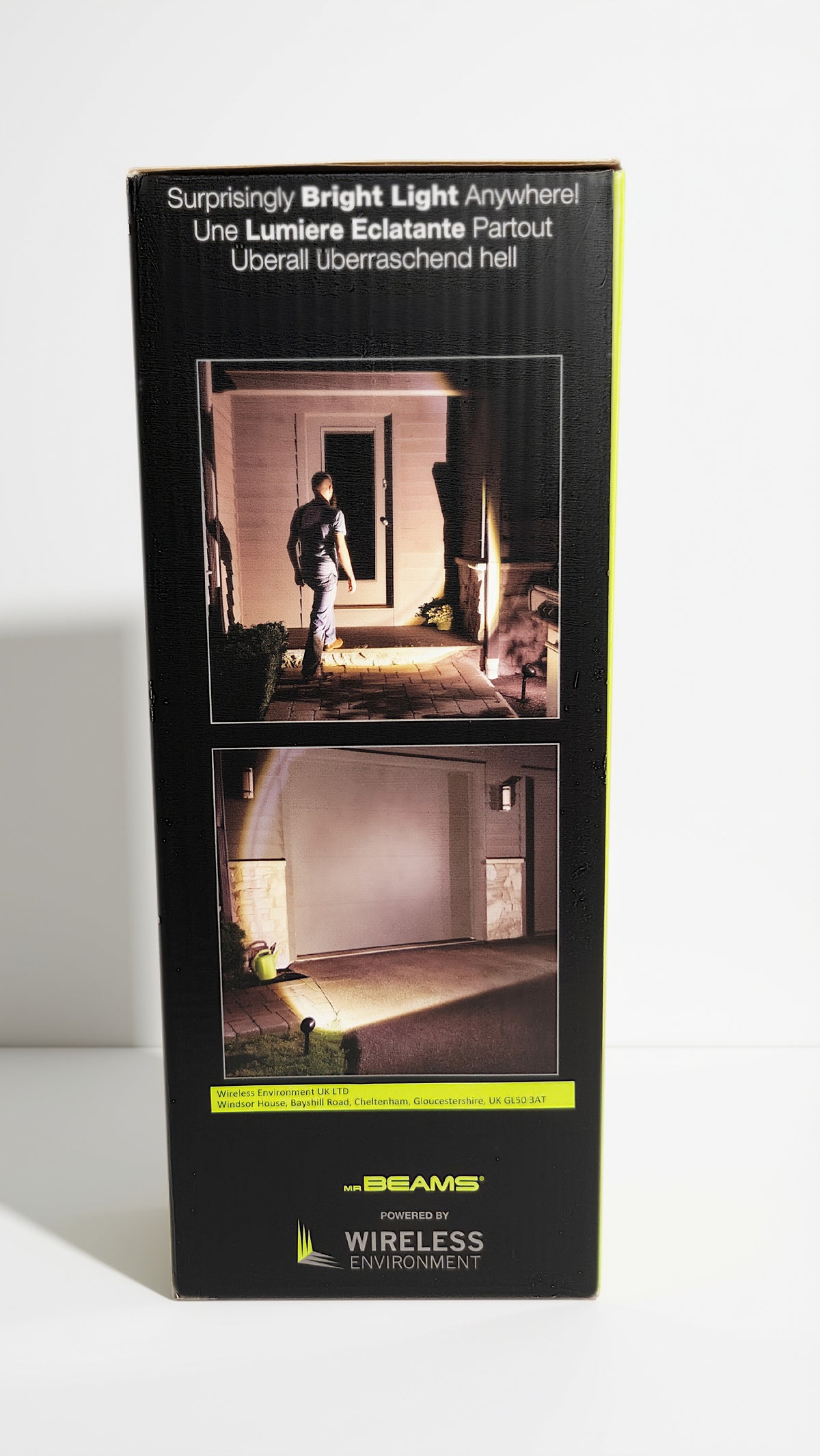 MR BEAMS Batteriebetriebener 75-Watt-LED-Spot mit  Bewegungsmelder