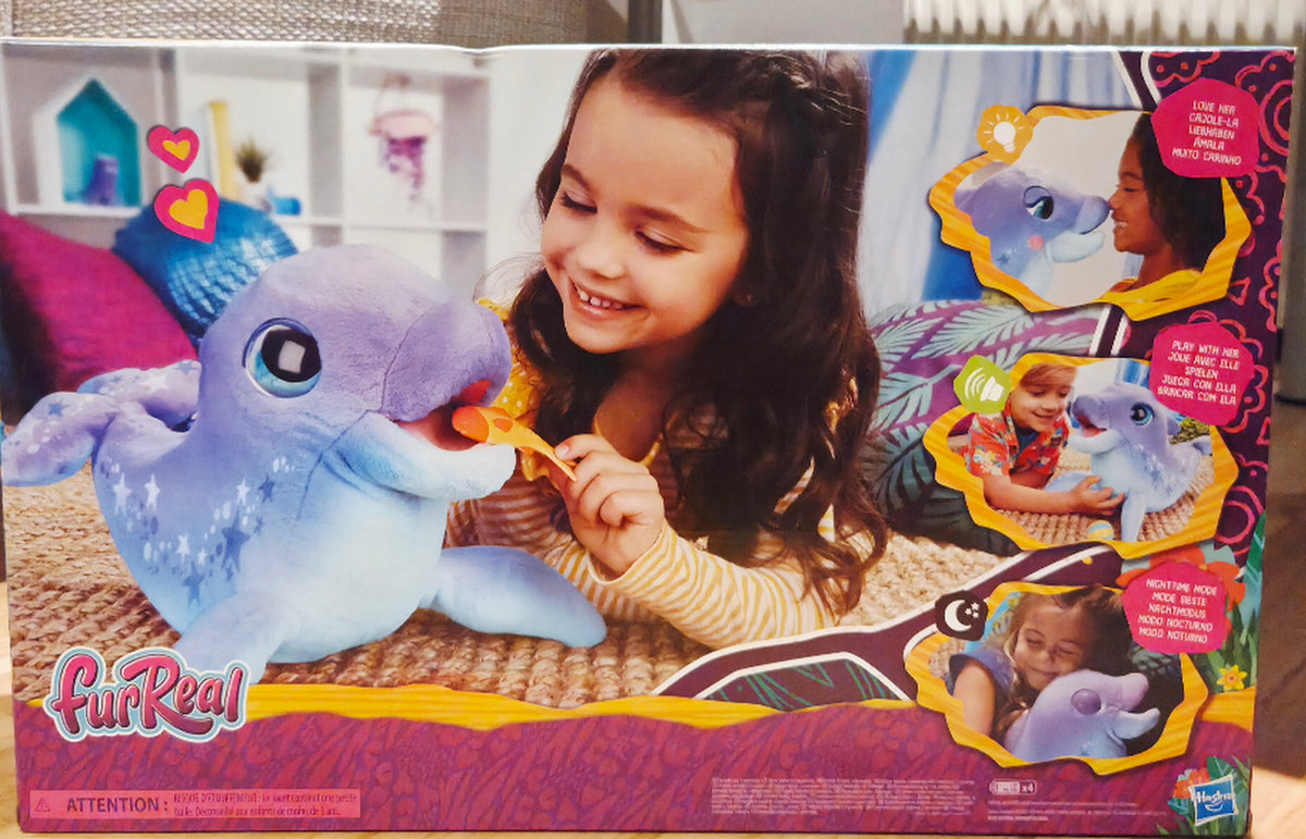 FurReal Hasbro Dimples, Mein lustiger Delfin 80 Geräusche und Reaktionen