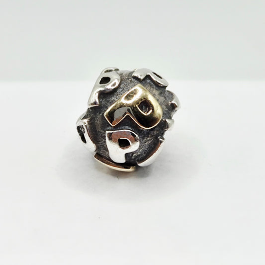 Original Pandora goldener Buchstabe P 790298P