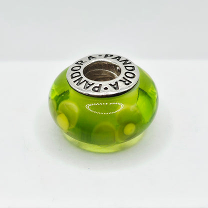 Original Pandora Murano Glas Blume Limette 790648