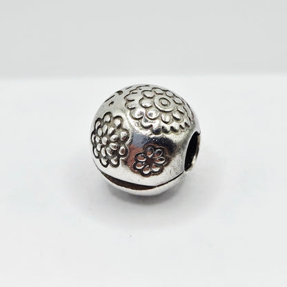 Original Pandora Clip Rhodium Mitternachtsblume 791009BR