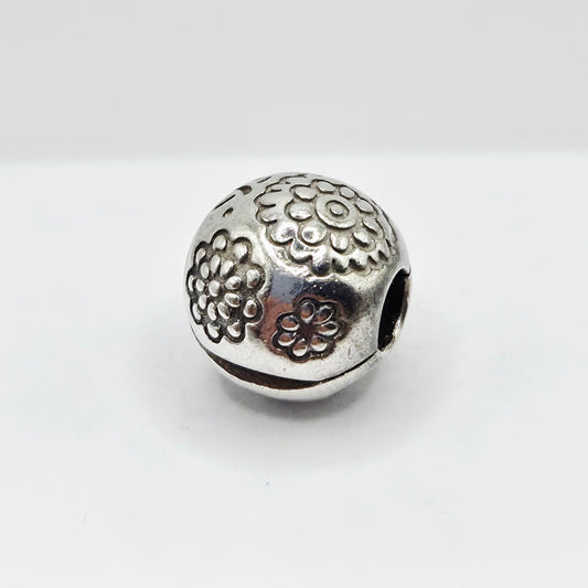 Original Pandora Clip Rhodium Mitternachtsblume 791009BR