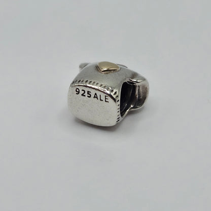 Original Pandora Shirt goldenes Herz Bicolor Gold 790439