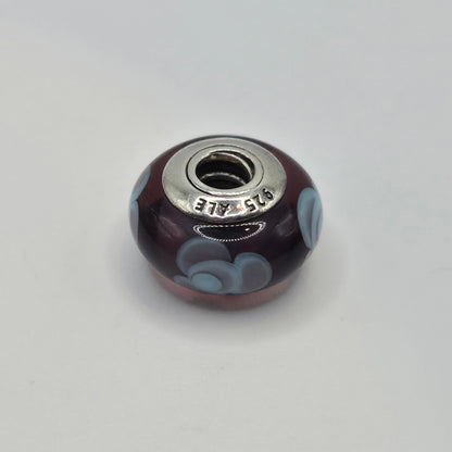 Original Pandora Murano Glas Blume Lila 790643
