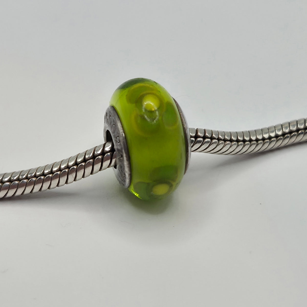 Original Pandora Murano Glas Blume Limette 790648