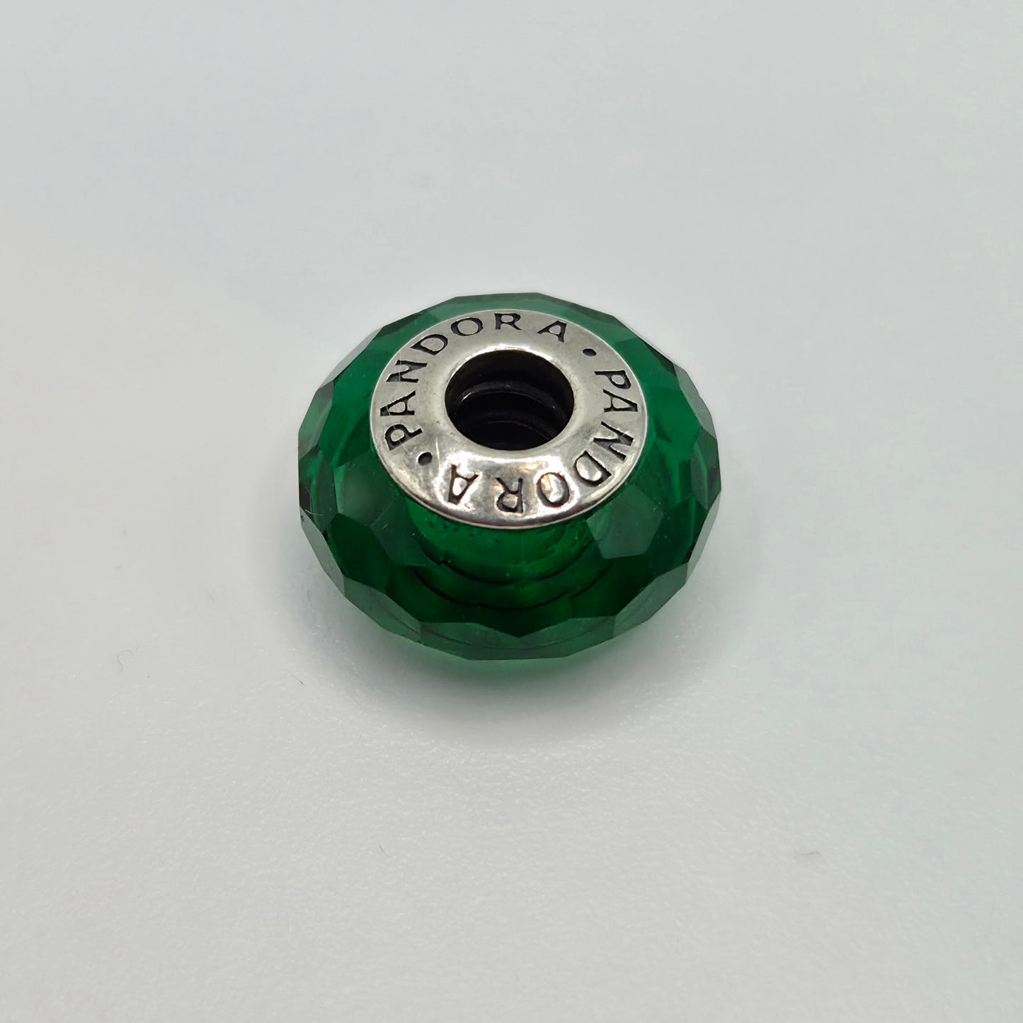 Original Pandora Murano Glas Facetten Grün 791619