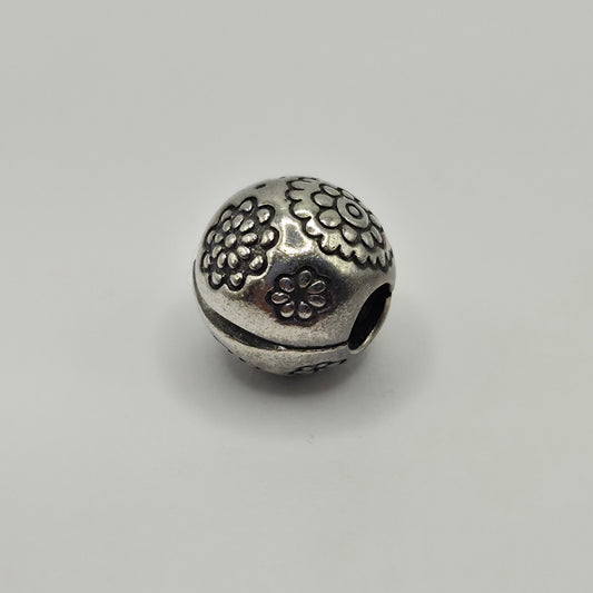 Original Pandora Clip Rhodium Mitternachtsblume 791009BR