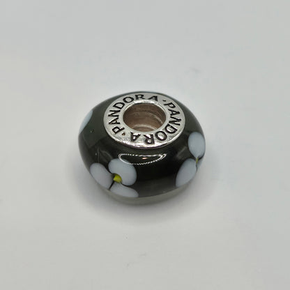 Original Pandora Murano Glas weisse Blume 790604