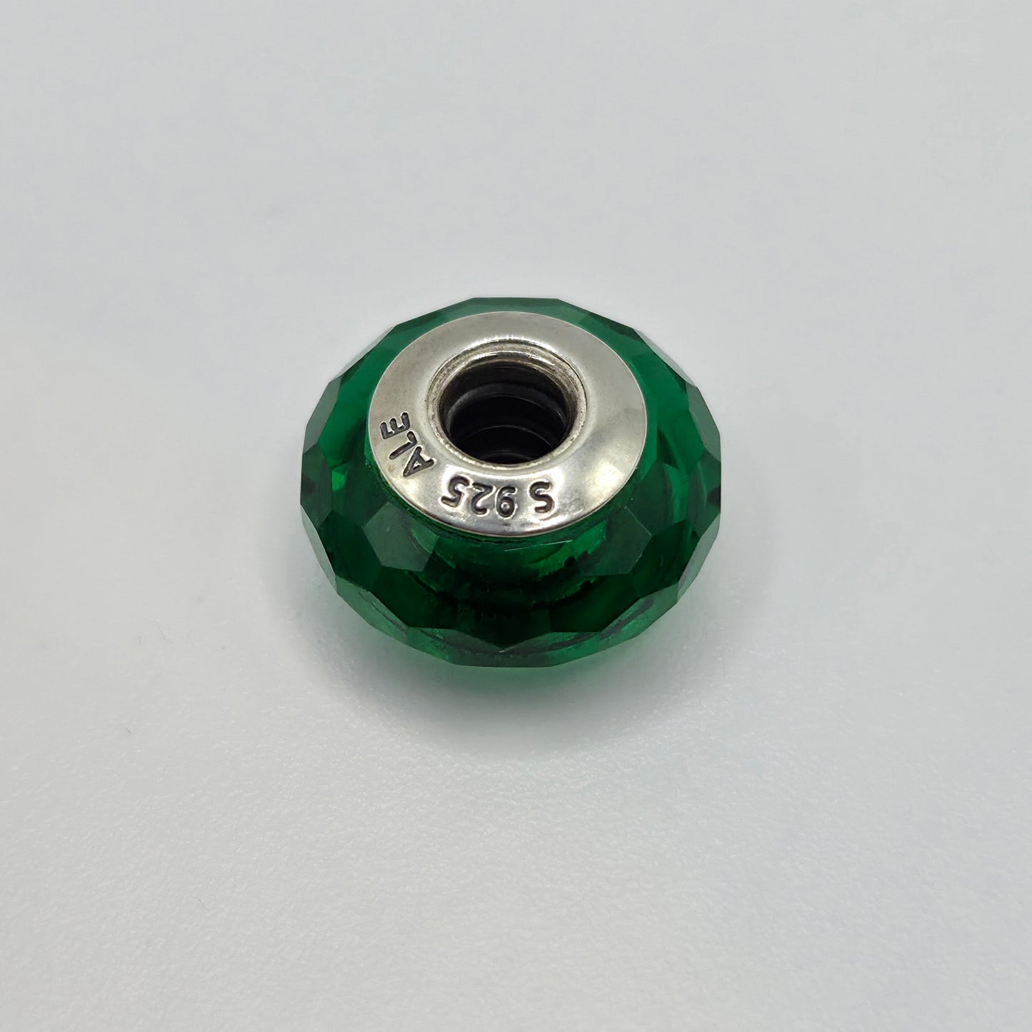 Original Pandora Murano Glas Facetten Grün 791619