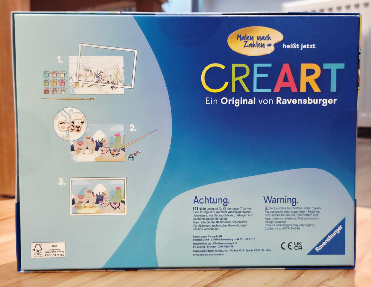 CreArt Malen nach Zahlen Tilli und Otti von Ravensburger