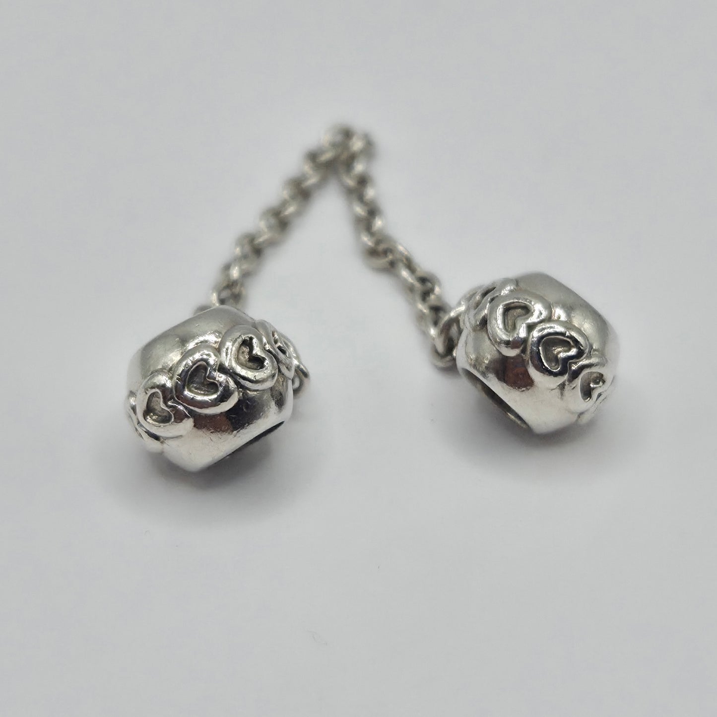 Original Pandora Sicherheitskette gereihte Herzen 791088