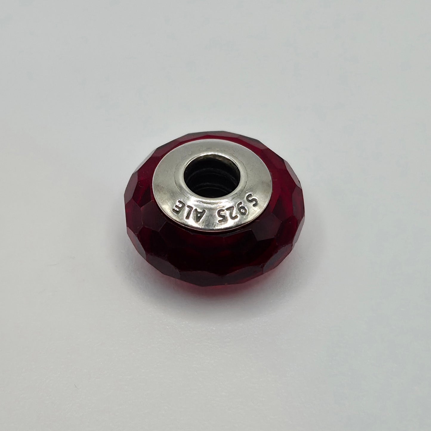 Original Pandora Murano Glas Facetten Rot 791066