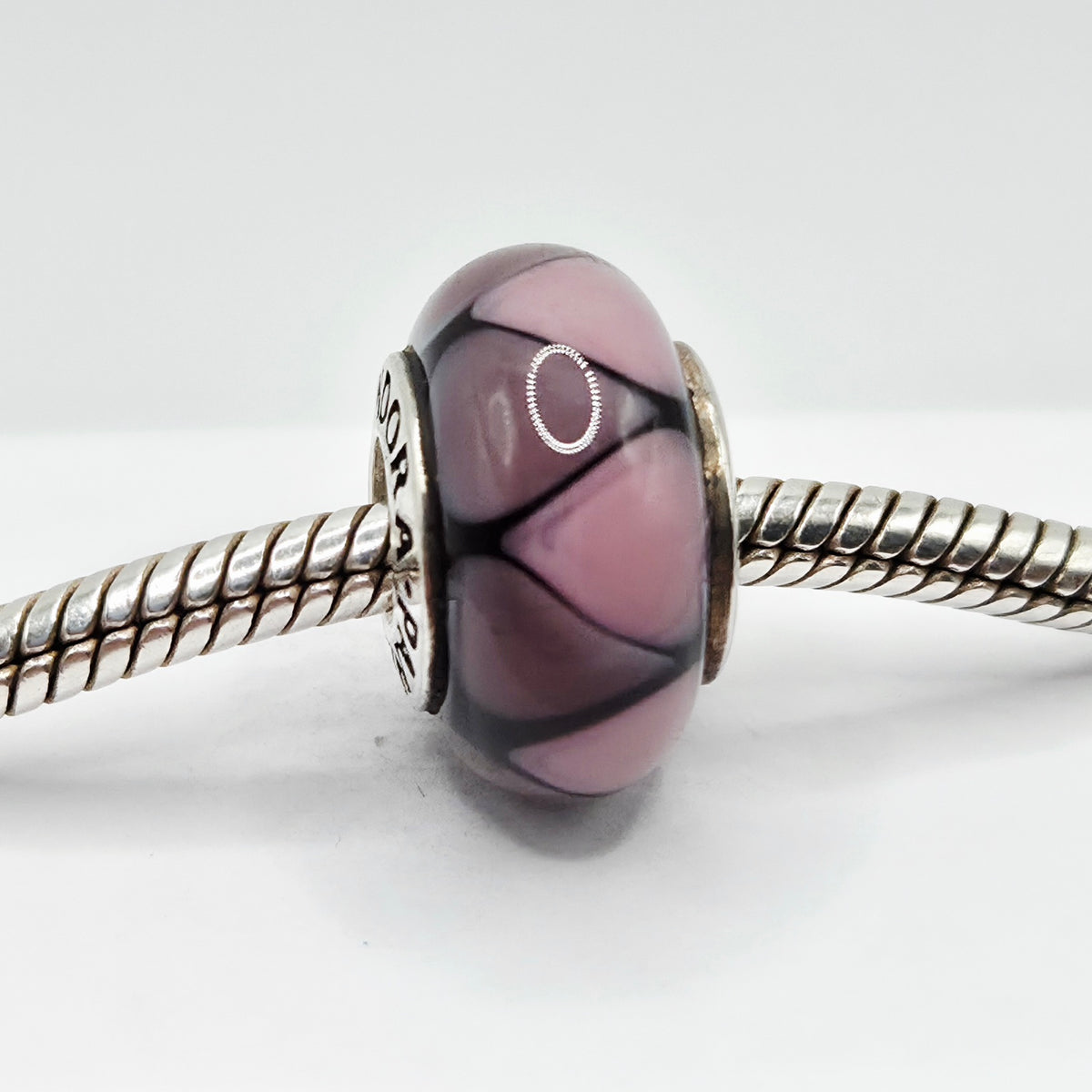 Original Pandora Murano Glas Lila 790635