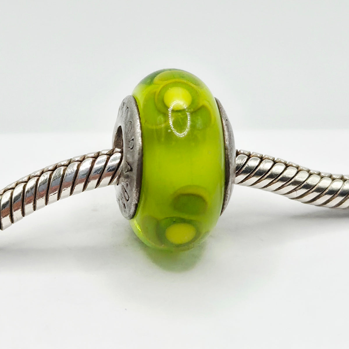 Original Pandora Murano Glas Blume Limette 790648