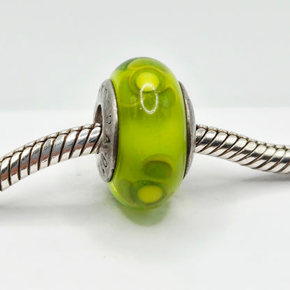 Original Pandora Murano Glas Blume Limette 790648