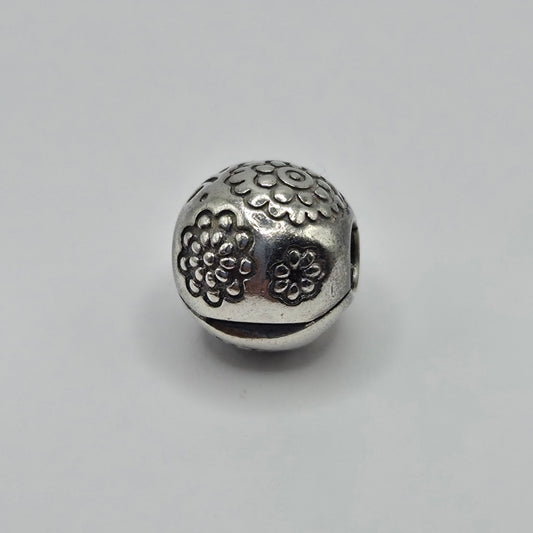 Original Pandora Clip Rhodium Mitternachtsblume 791009BR