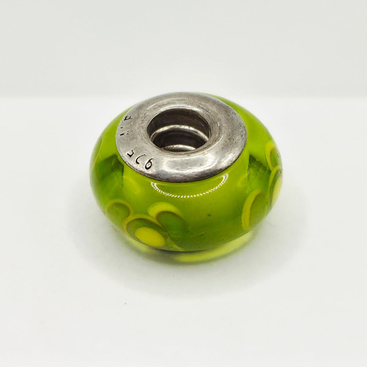 Original Pandora Murano Glas Blume Limette 790648