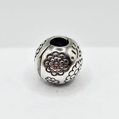 Original Pandora Clip Rhodium Mitternachtsblume 791009BR