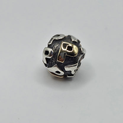 Original Pandora goldener Buchstabe P 790298P