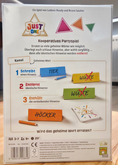 Just One - Neue Ausgabe 2025 - Gesellschaftsspiel - Spiel des Jahres 2019