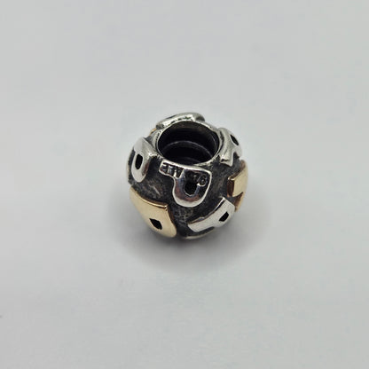 Original Pandora goldener Buchstabe P 790298P