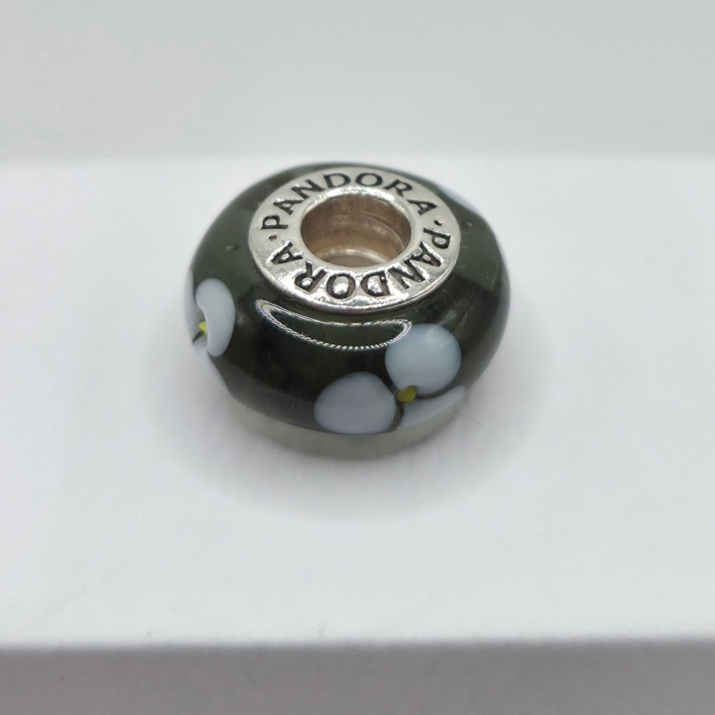 Original Pandora Murano Glas weisse Blume 790604