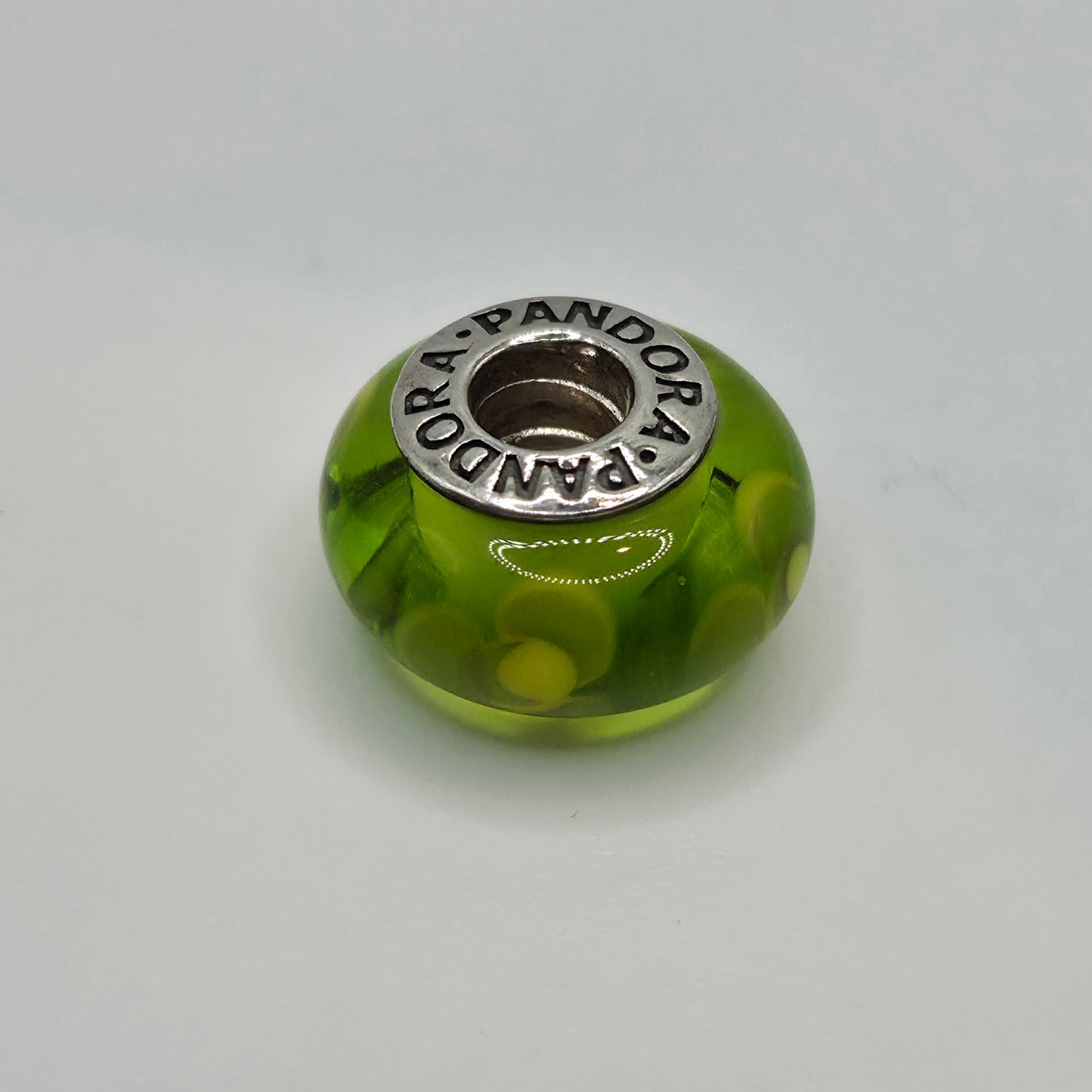 Original Pandora Murano Glas Blume Limette 790648