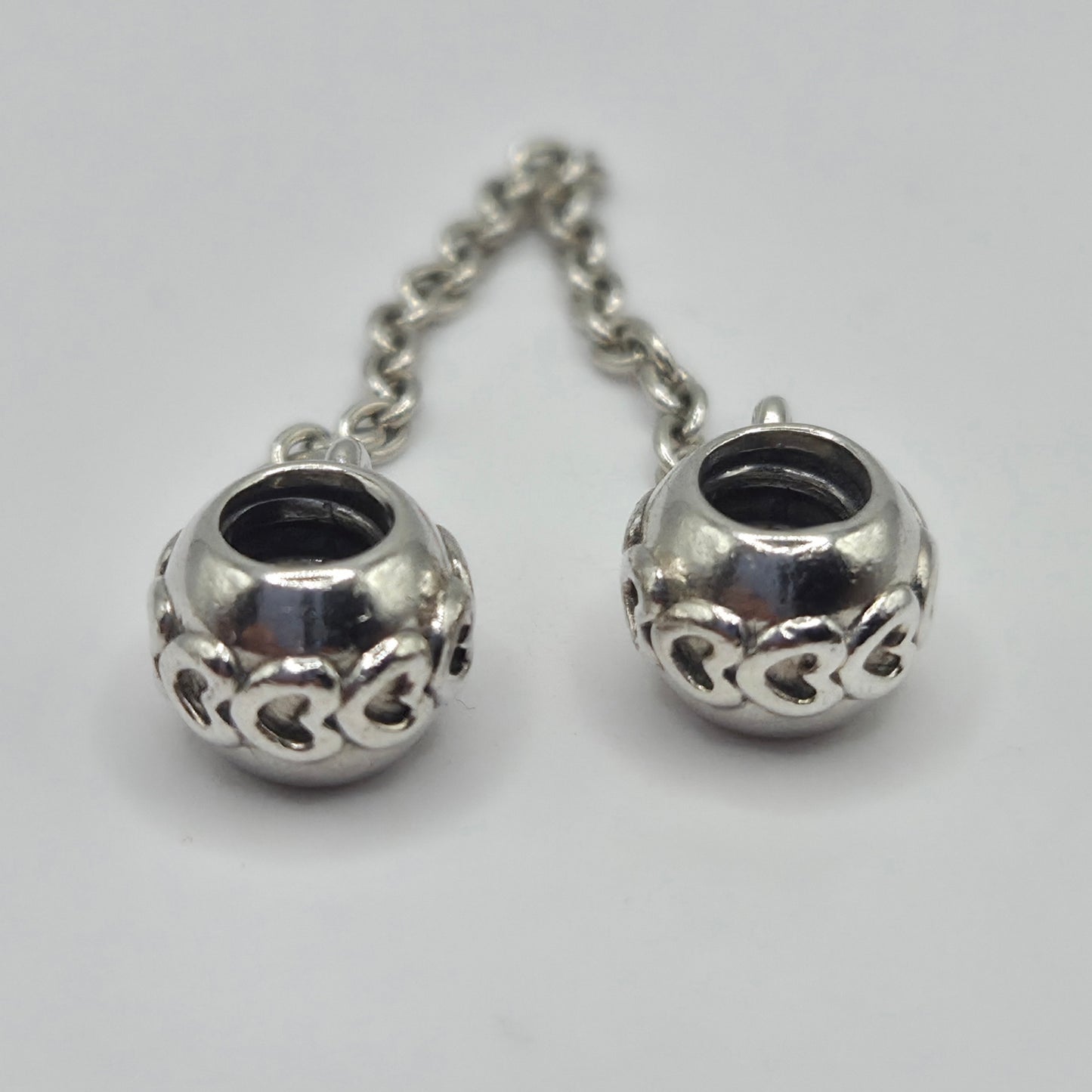 Original Pandora Sicherheitskette gereihte Herzen 791088