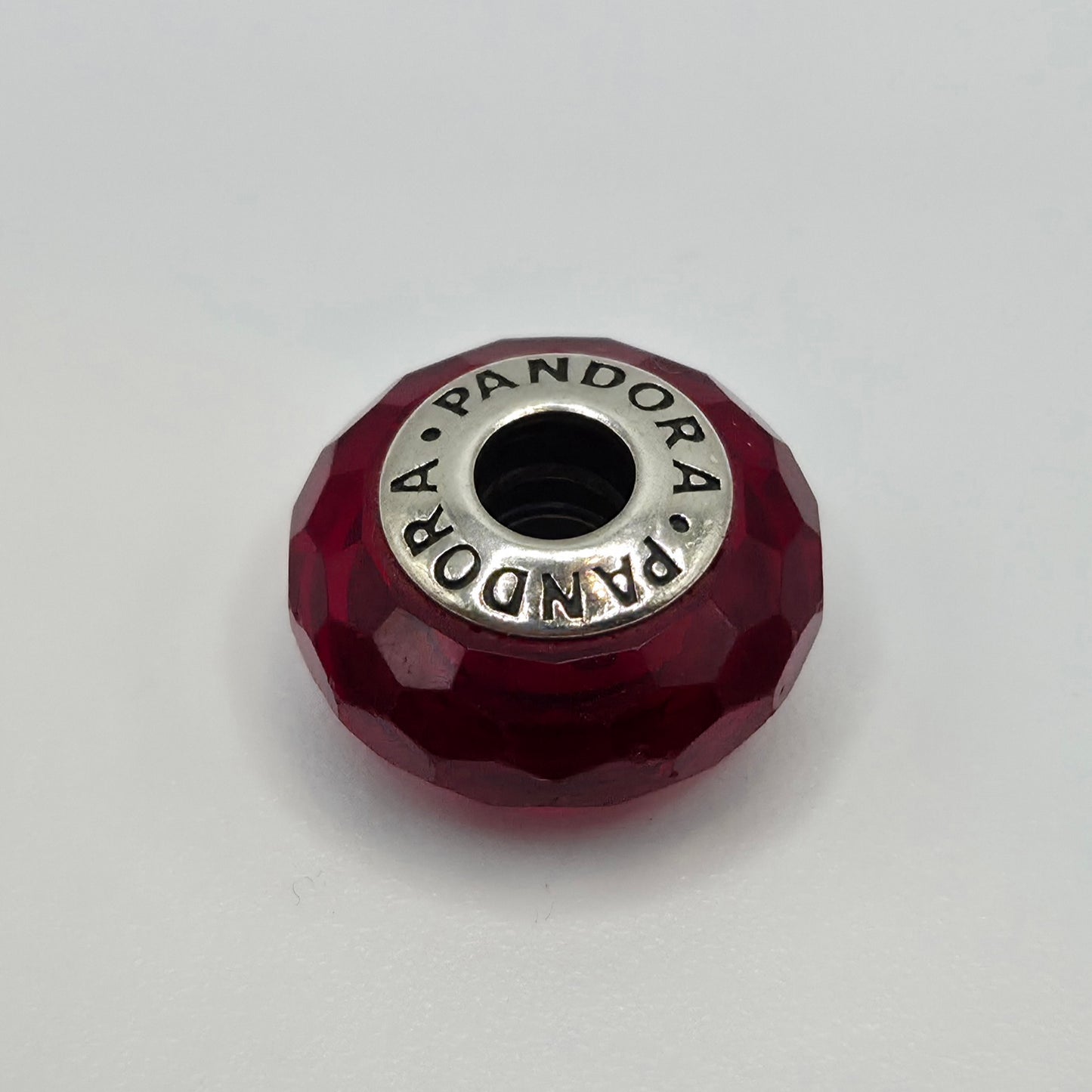Original Pandora Murano Glas Facetten Rot 791066