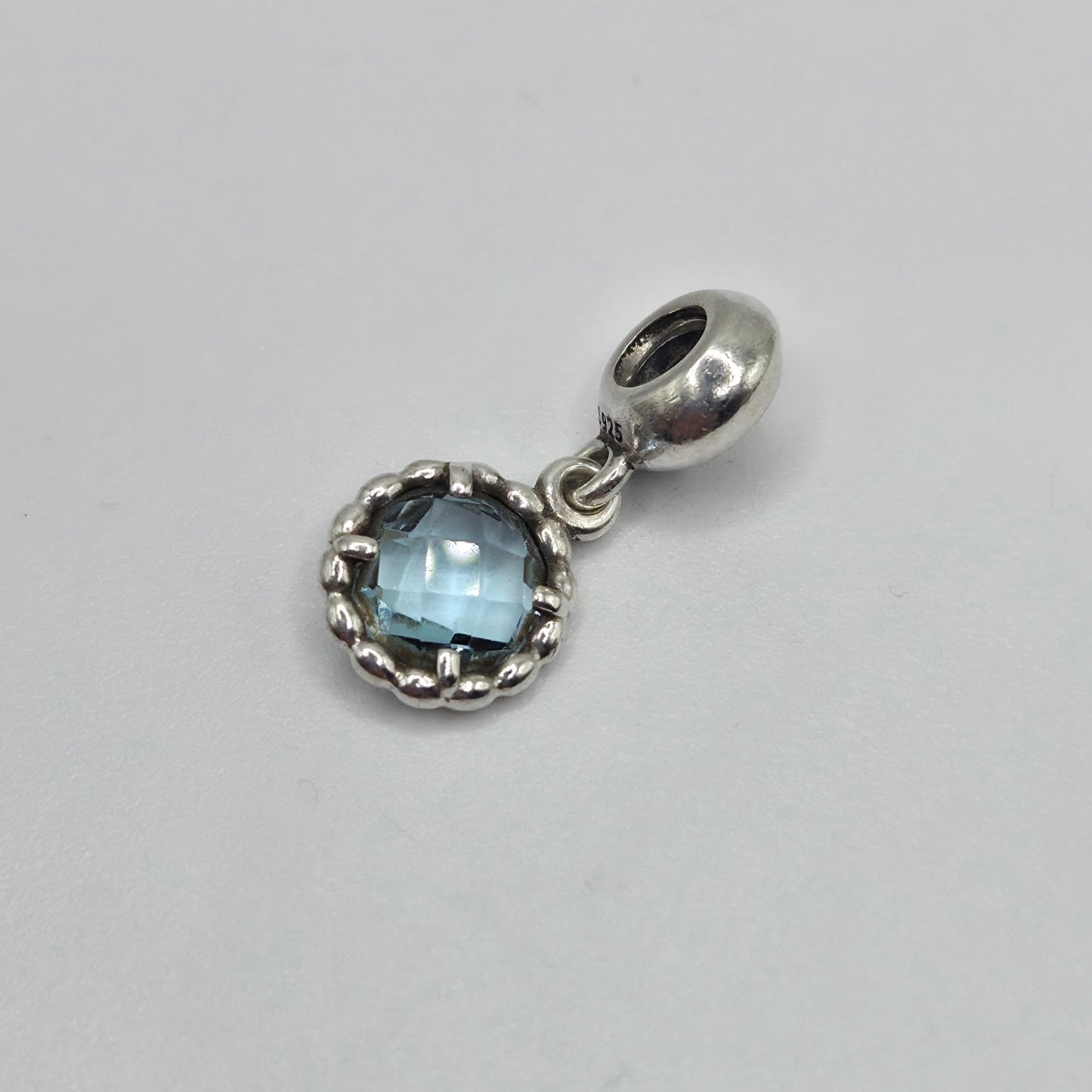 Original Pandora Anhänger blauer Topas 791021BTP