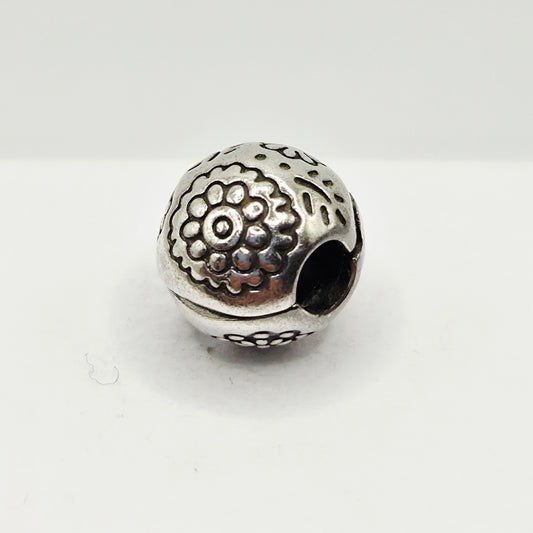 Original Pandora Clip Rhodium Mitternachtsblume 791009BR